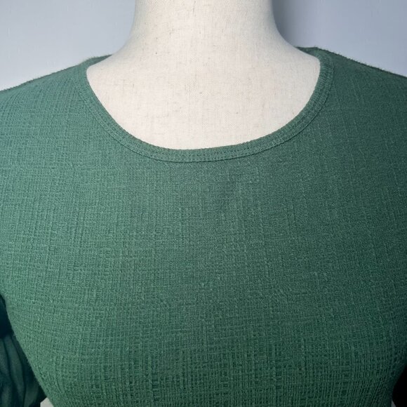 CURRENT AIR Green Katrijn Puff Sleeve Top Size XS - Picture 6 of 14